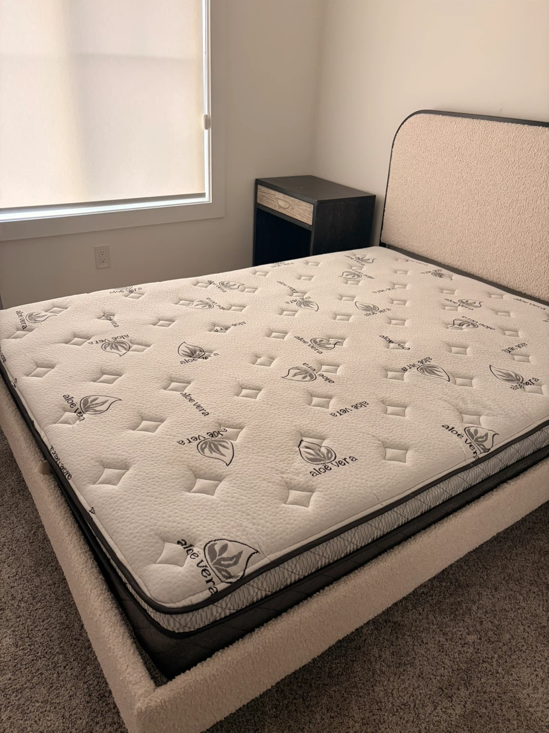 Queen Boucle Bedframe