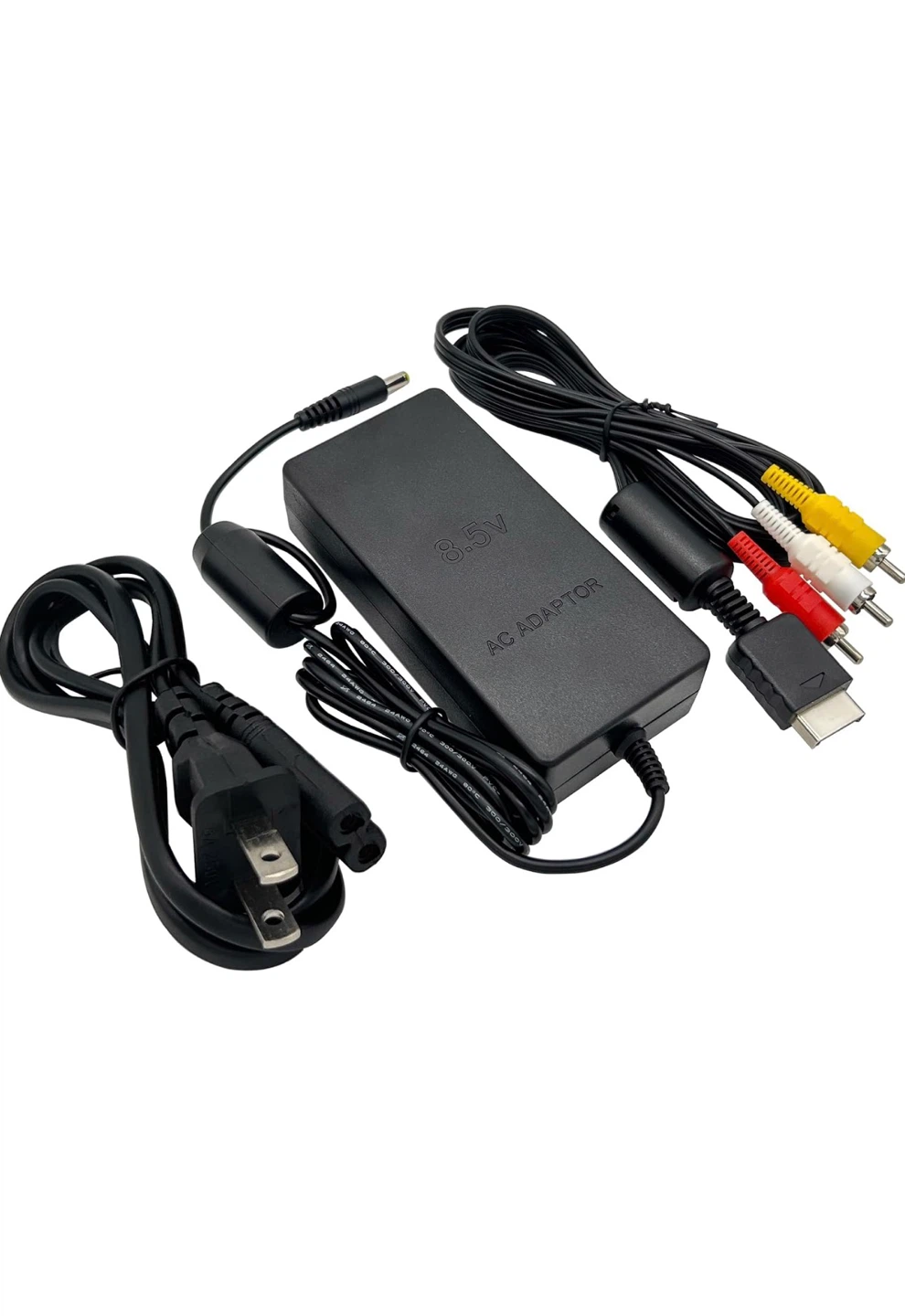 ISO ps2 8.5V AC Adapter with AV Cables