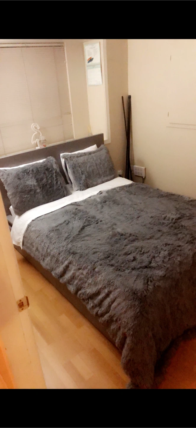 IKEA MALM Double Bed + Mattress + 2 Storage Drawers