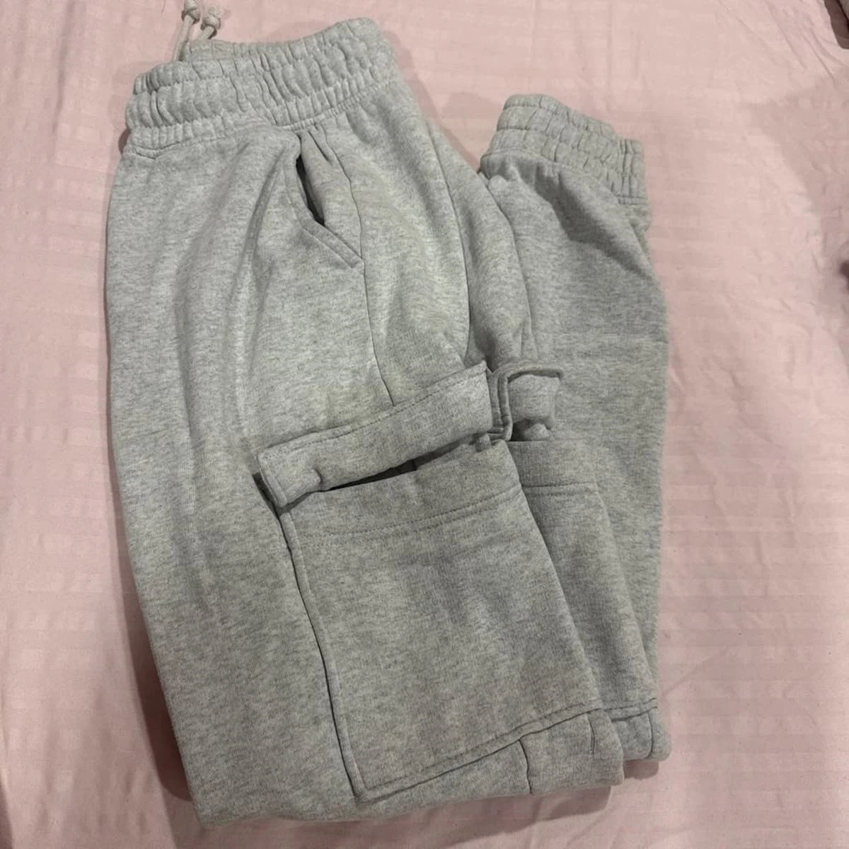 Grey Cargo Sweatpants