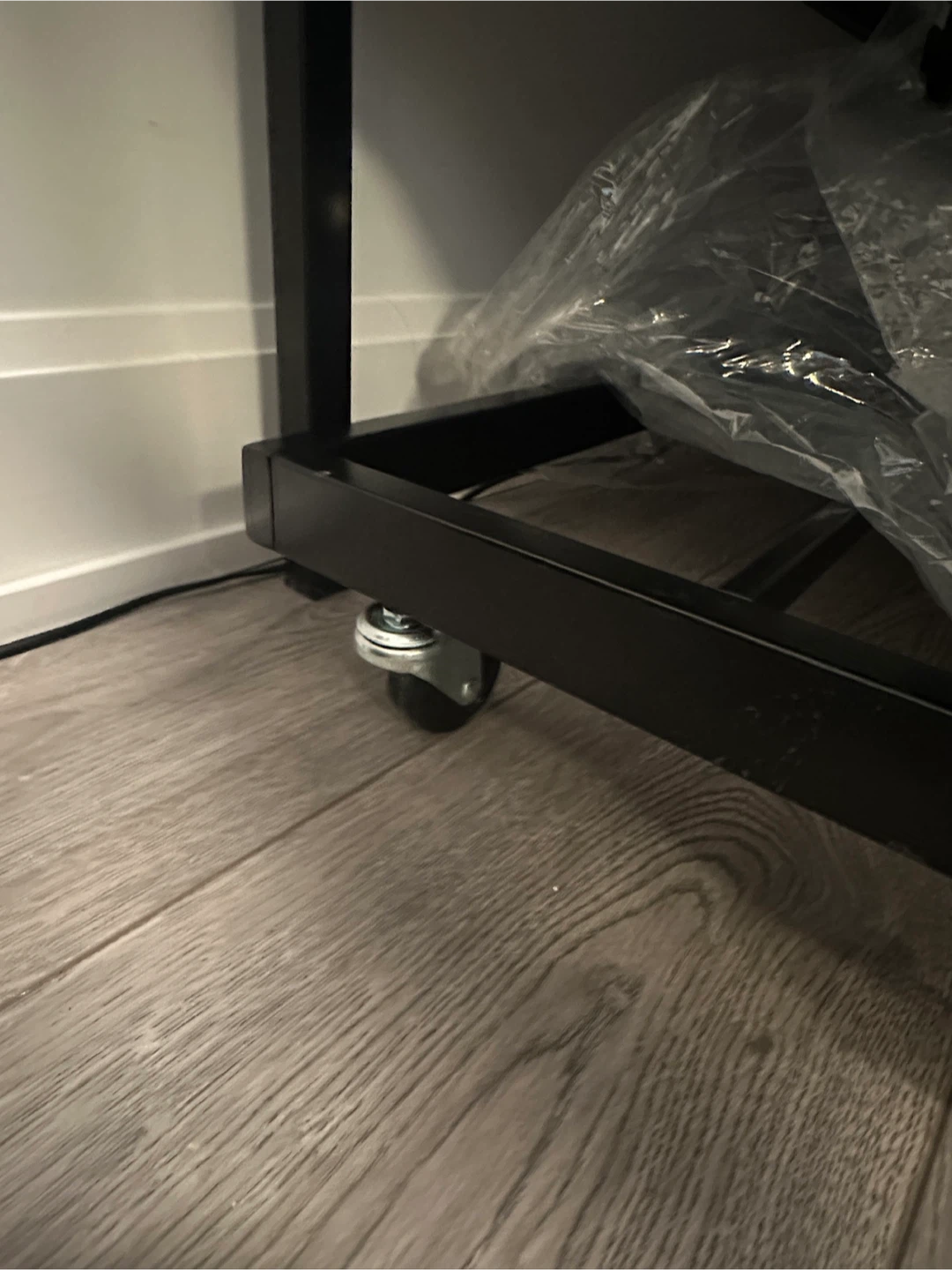 Black Metal Bed Frame with USB Ports - photo 4