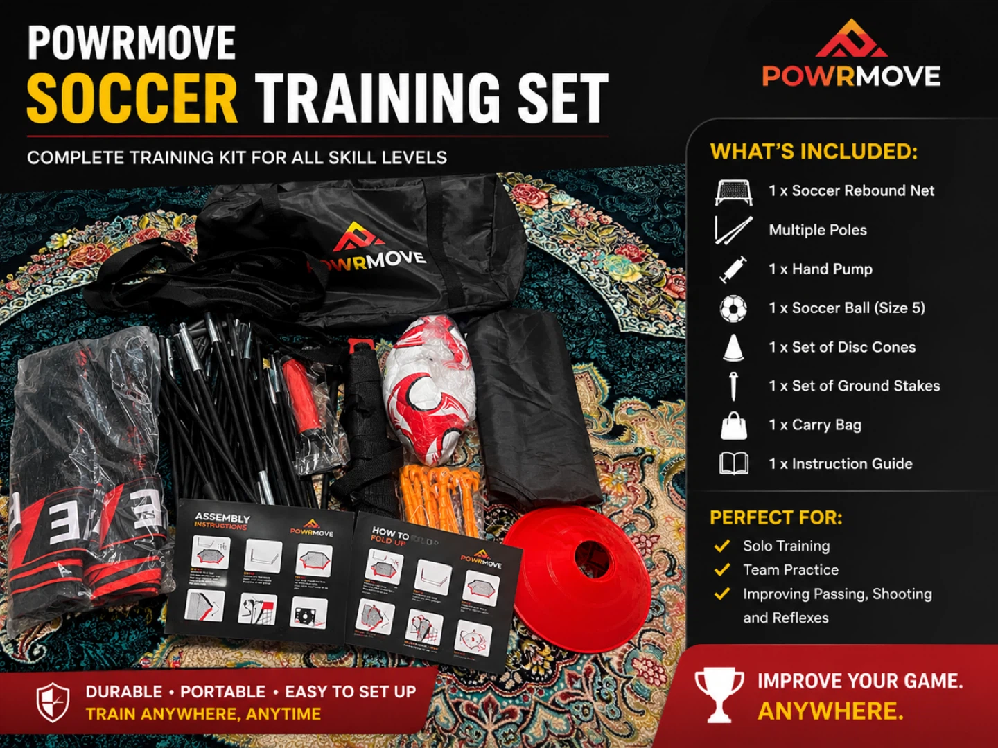 POWRMOVE Soccer Training Set - Complete Kit