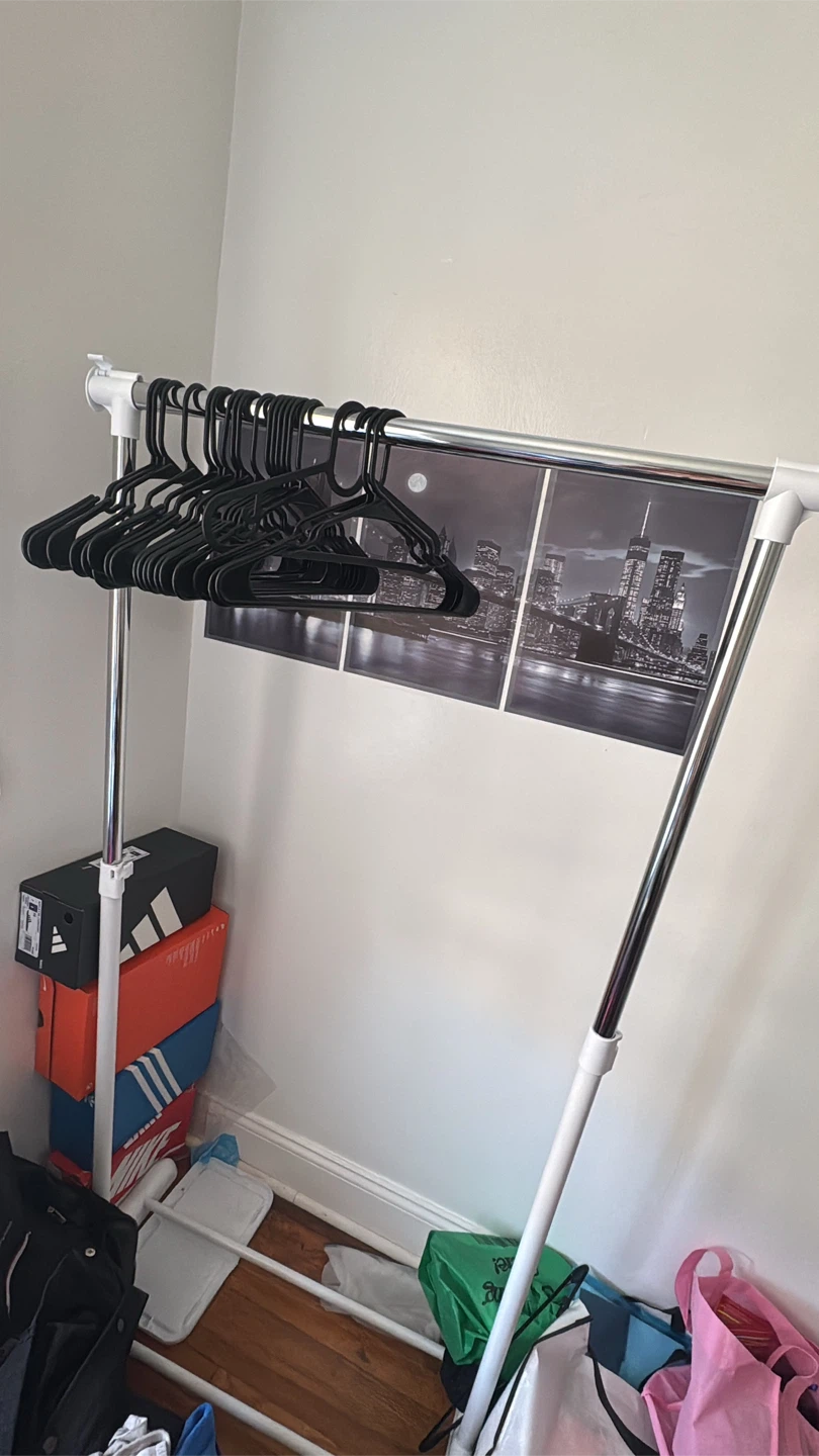 Adjustable Rolling Garment Rack