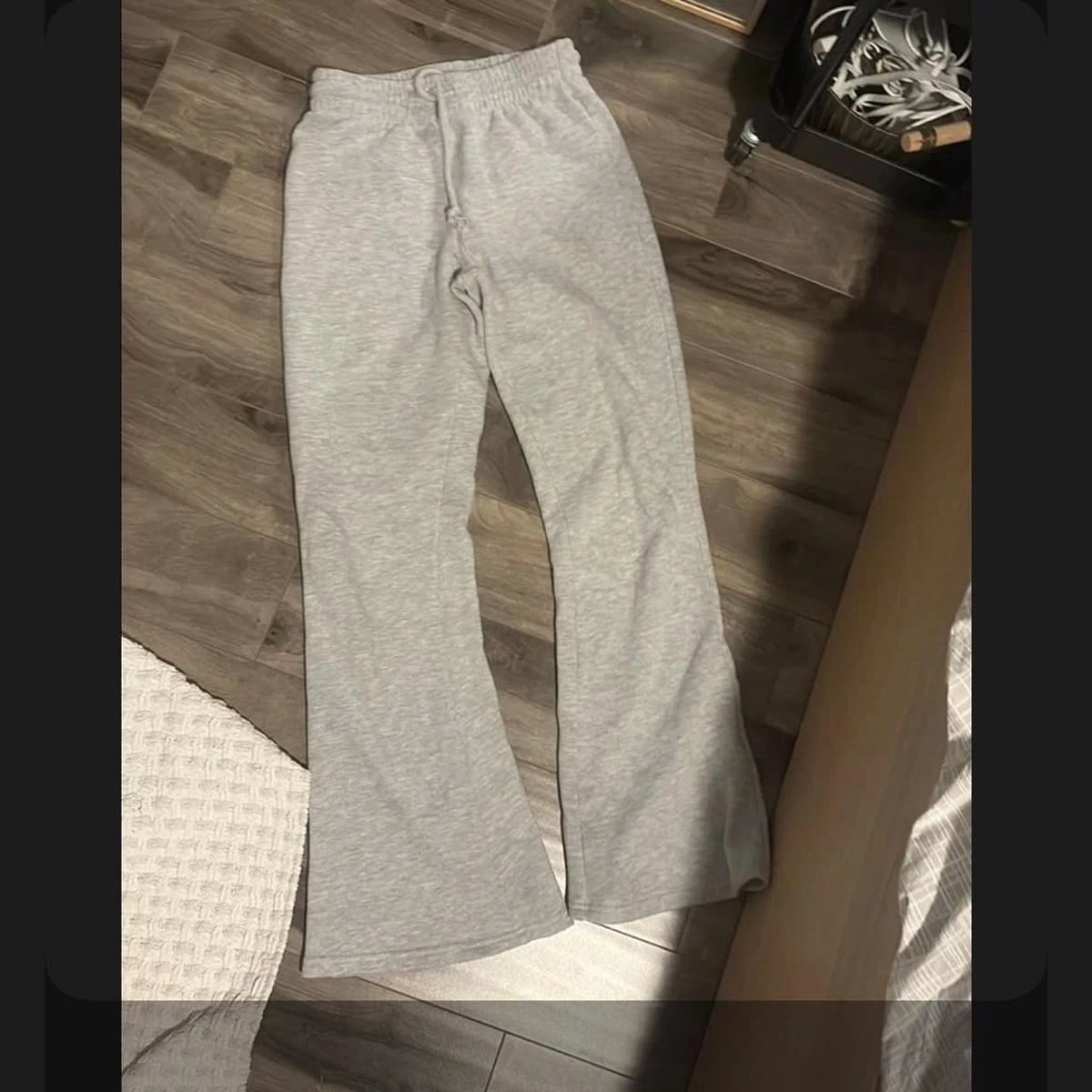 Grey Flaired sweatpants joggers - photo 2