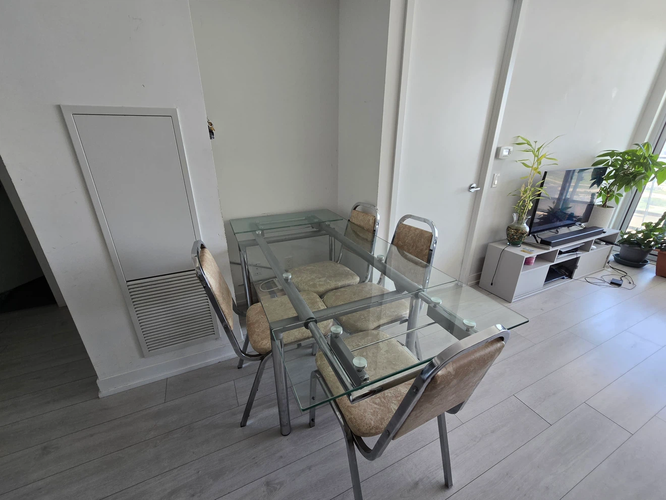 Glass Dining Table with 4 Chairs - photo 4