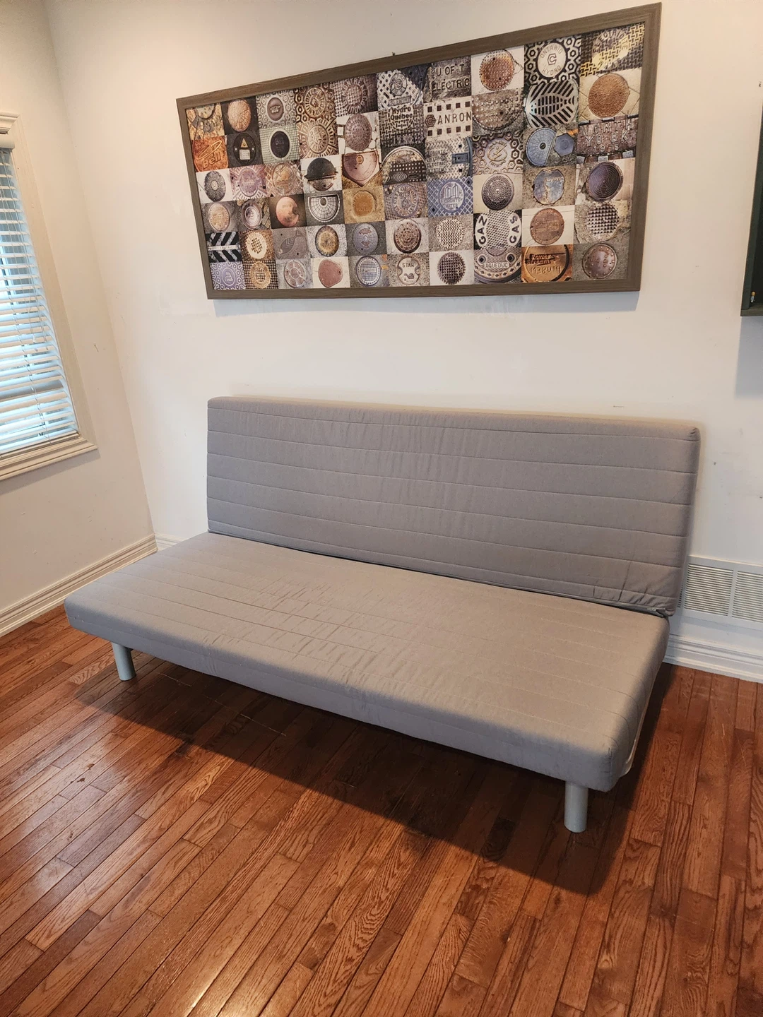 FREE DELIVERY. Grey Futon Sofa Bed - photo 2