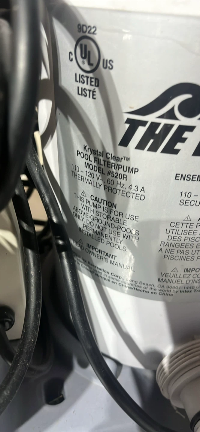 Krystal Clear Pool Filter/Pump Model #520R - photo 2