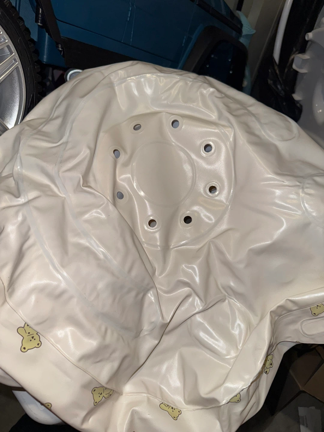 Inflatable Baby Seat with Teddy Bear Print - photo 3