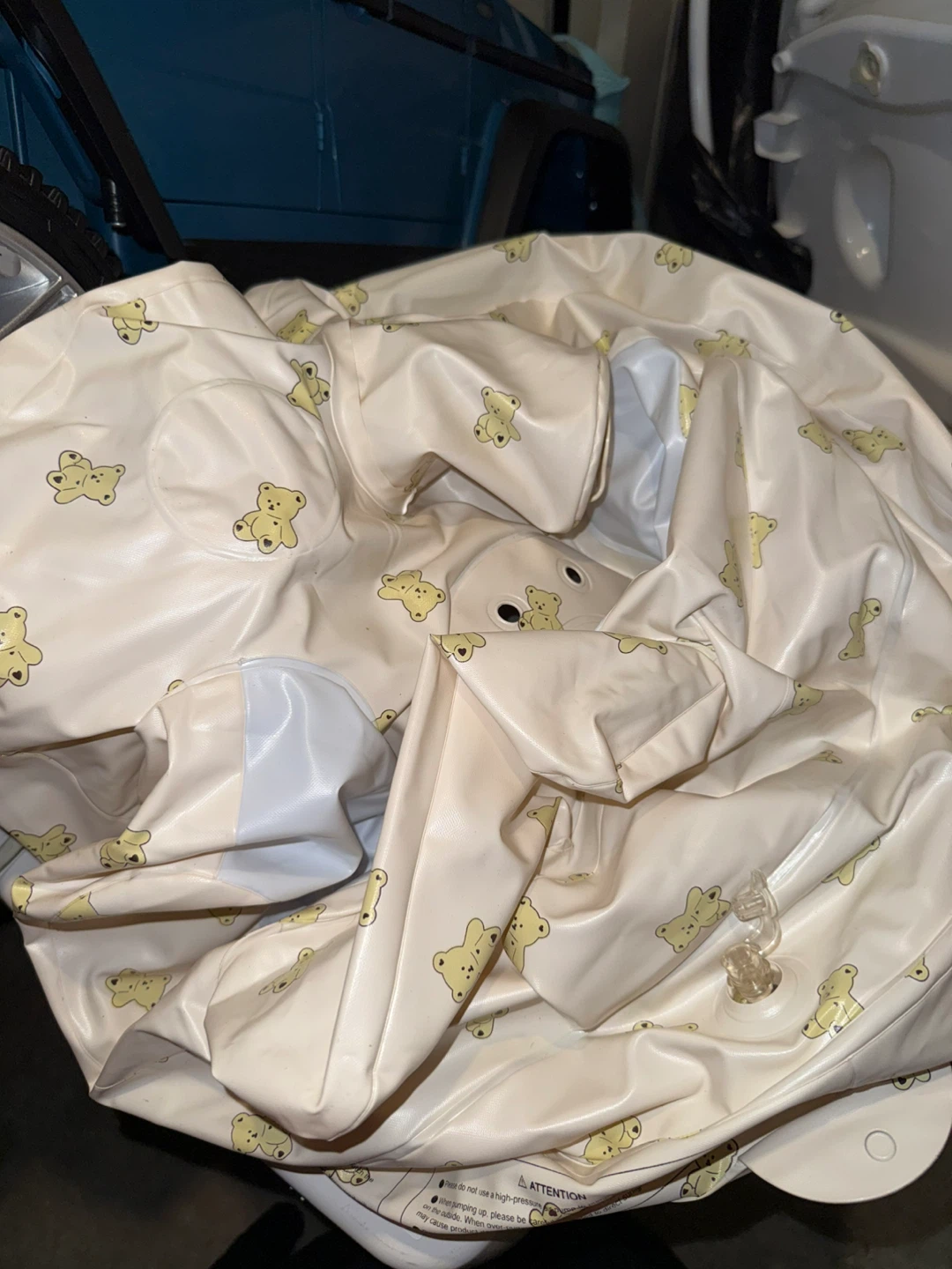 Inflatable Baby Seat with Teddy Bear Print - photo 2