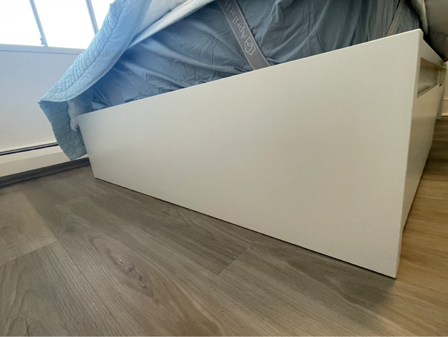 IKEA MALM full Bed Frame, two drawers and valevag mattress - photo 5