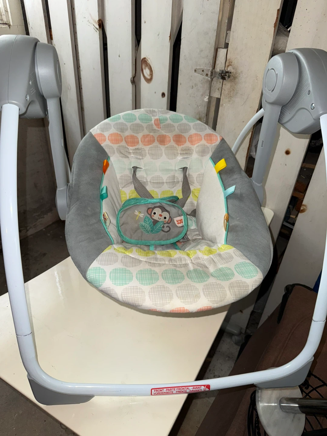 Bright Starts Portable Baby Swing - Whimsical Wild - photo 2