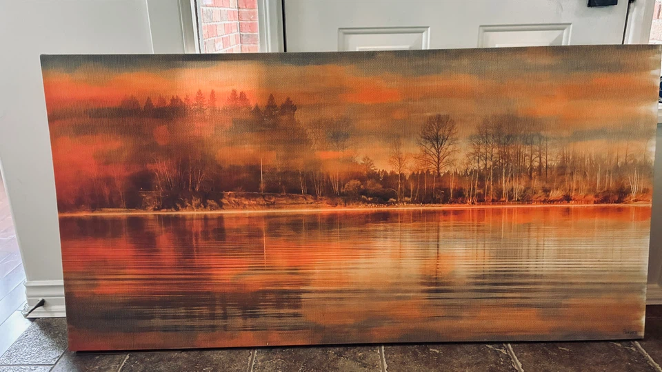 Gorgeous 60”x 30” wall art