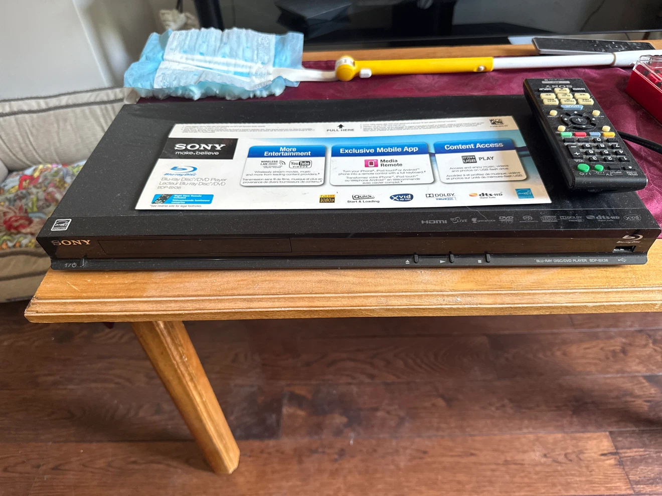 Sony Bluray/DVD player.