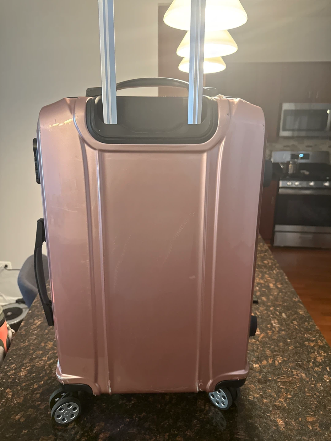 GLOBALWAY Rose Gold Hardshell Suitcase - photo 3