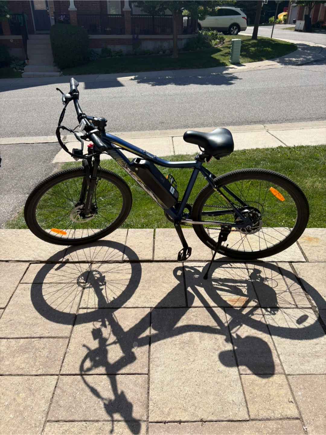 Blue Electric Bike