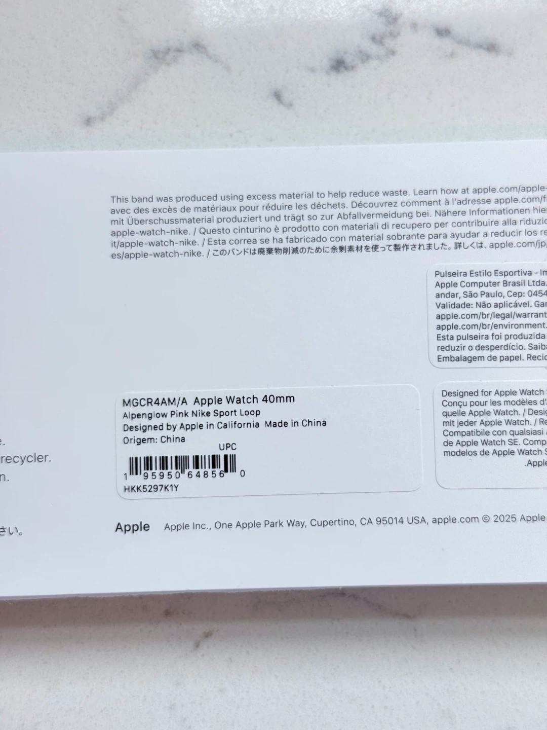 BRAND NEW 40mm Alpenglow Pink Nike Sport Loop - photo 4