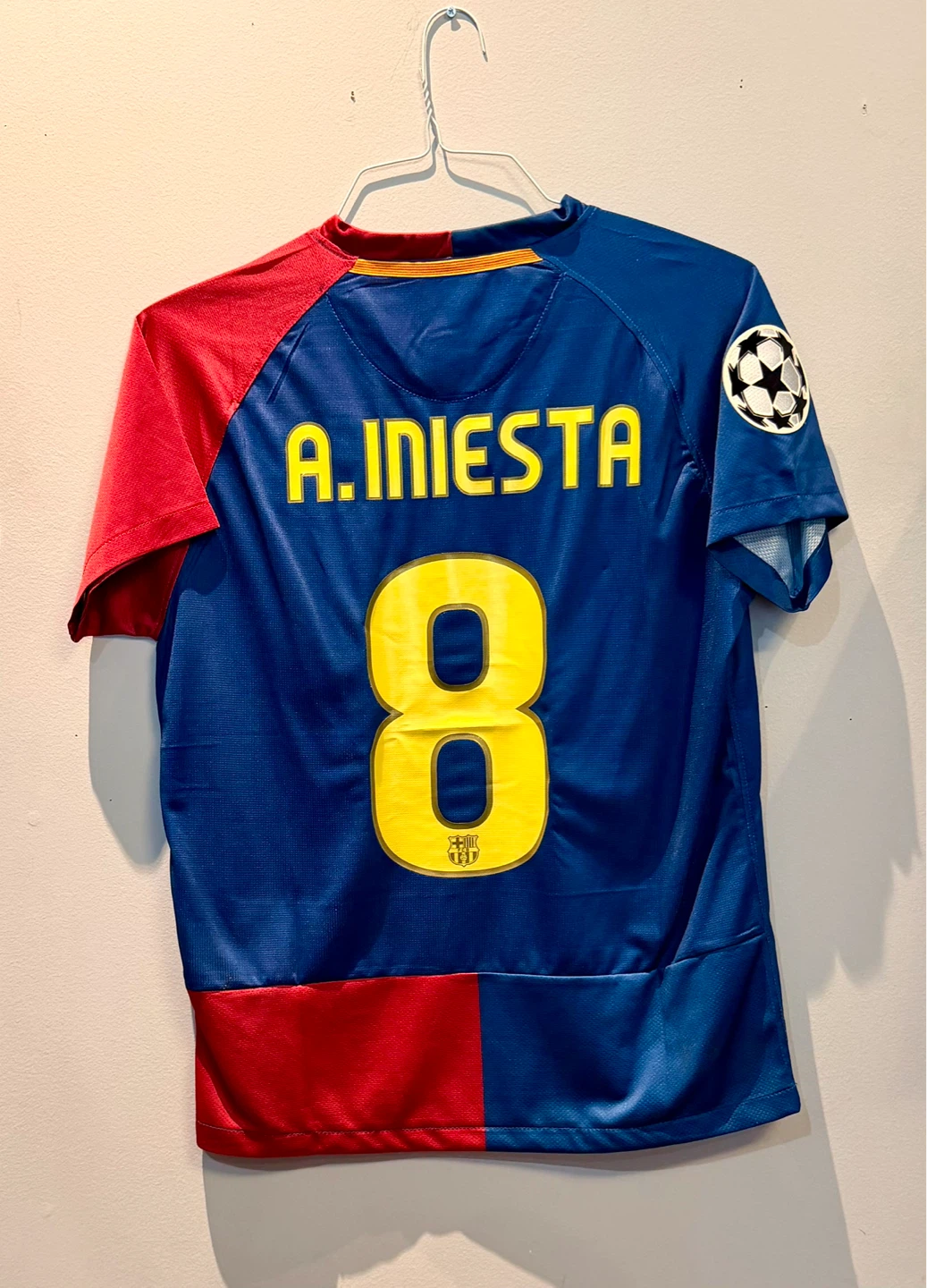 FC Barcelona 2009 Champions League Final Jersey - A. Iniesta #8