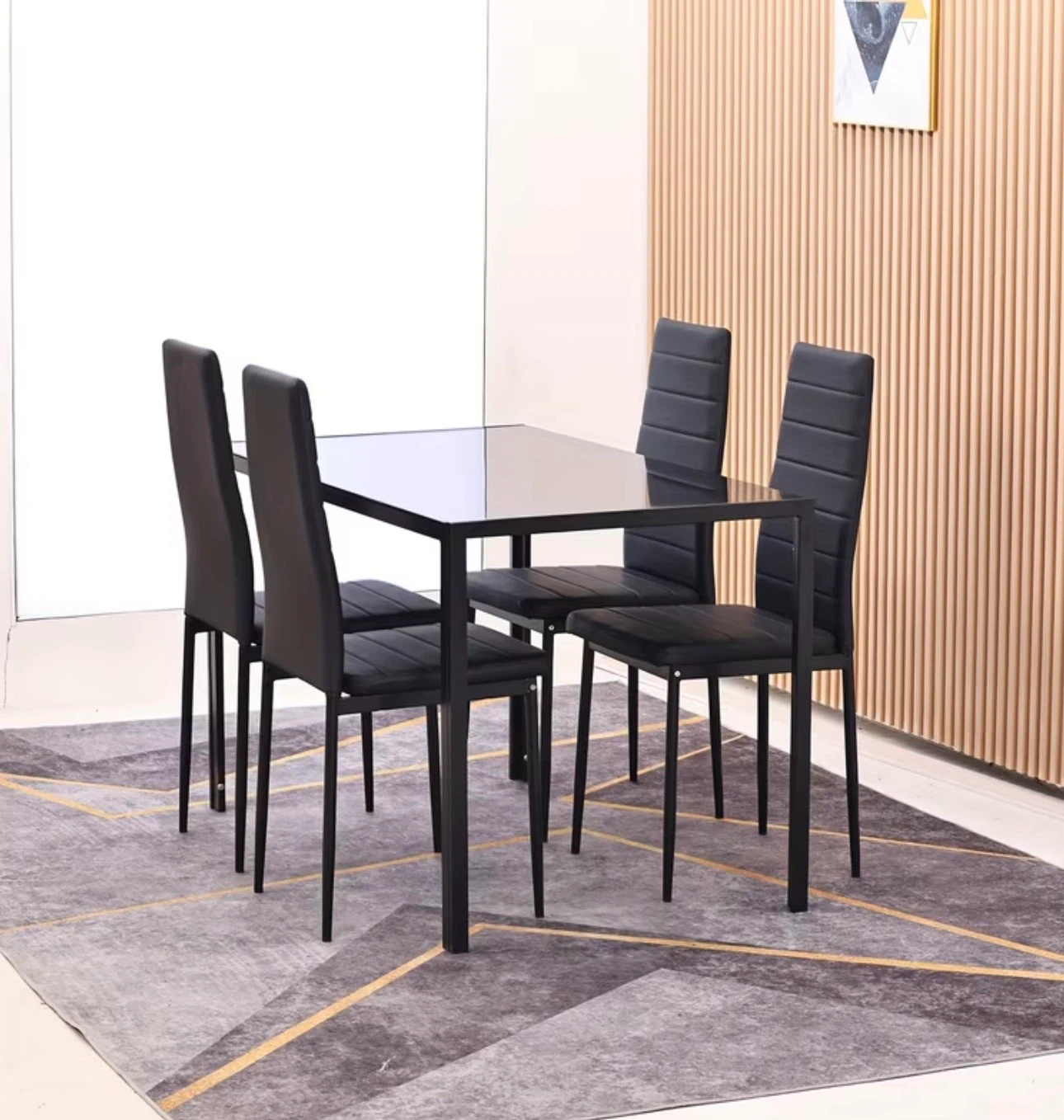Dining Table Set with 2 Chairs