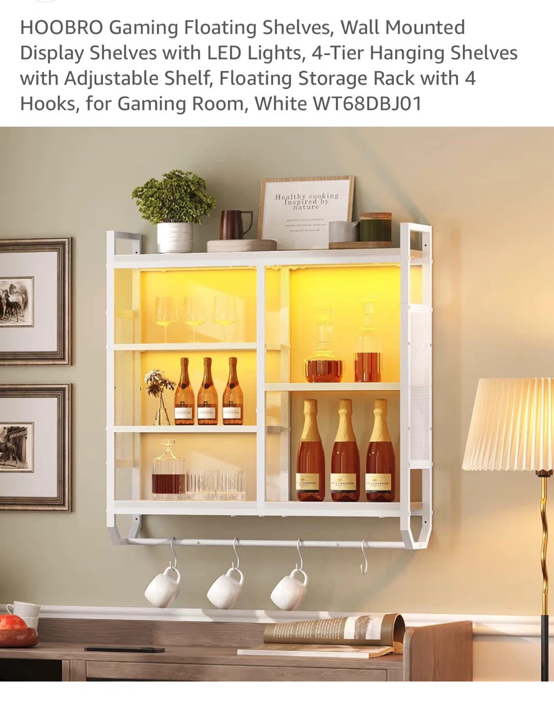 HOOBRO 4-Tier Floating Shelves - photo 4