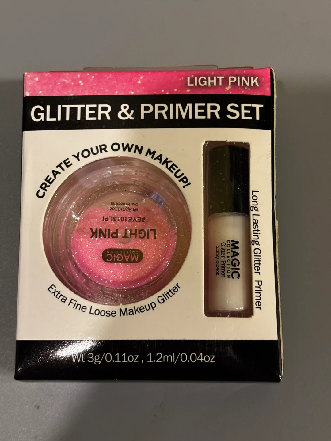 3 Magic Collection Glitter & Primer Set - Light Pink - photo 2