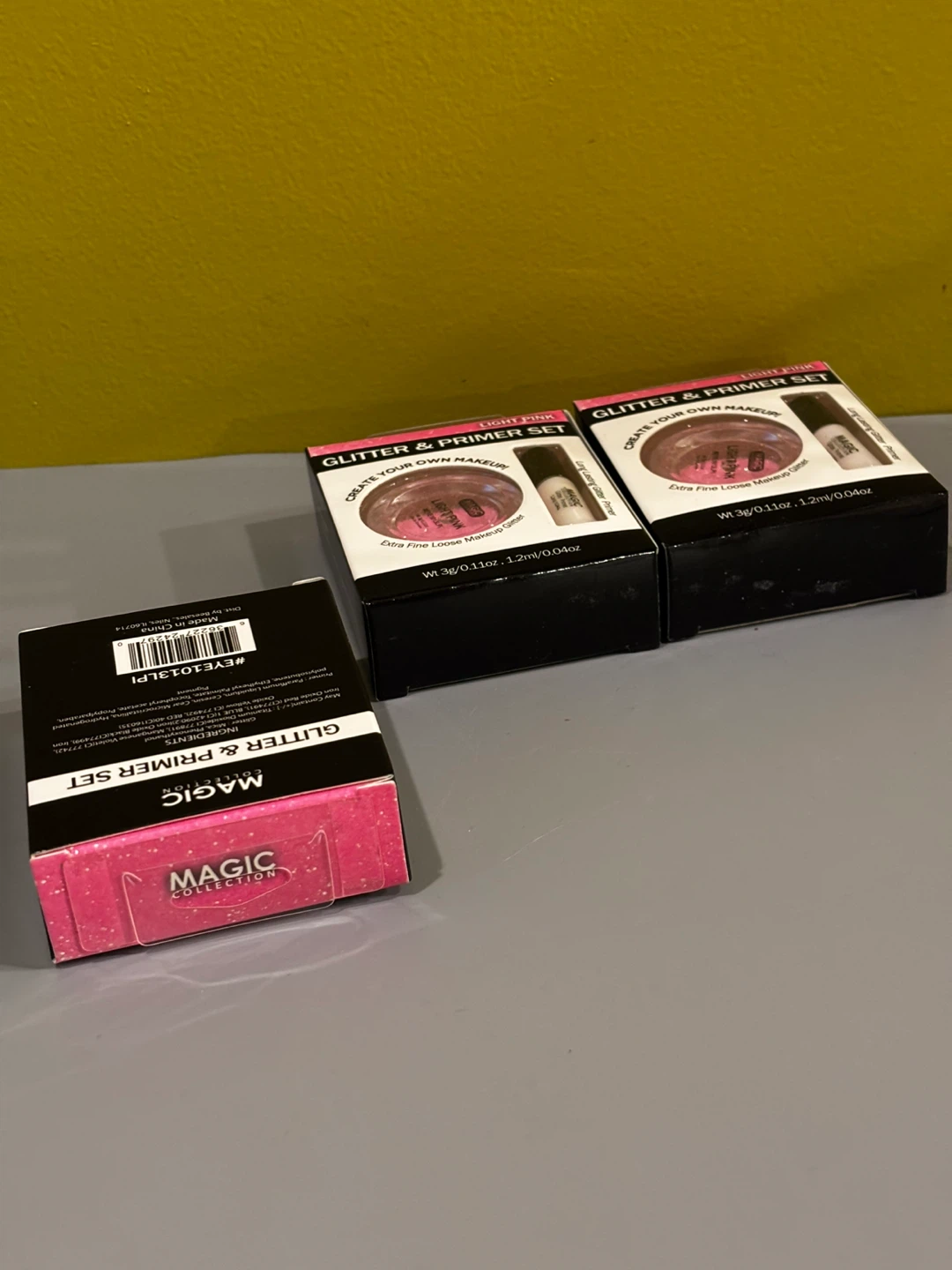 3 Magic Collection Glitter & Primer Set - Light Pink - photo 5