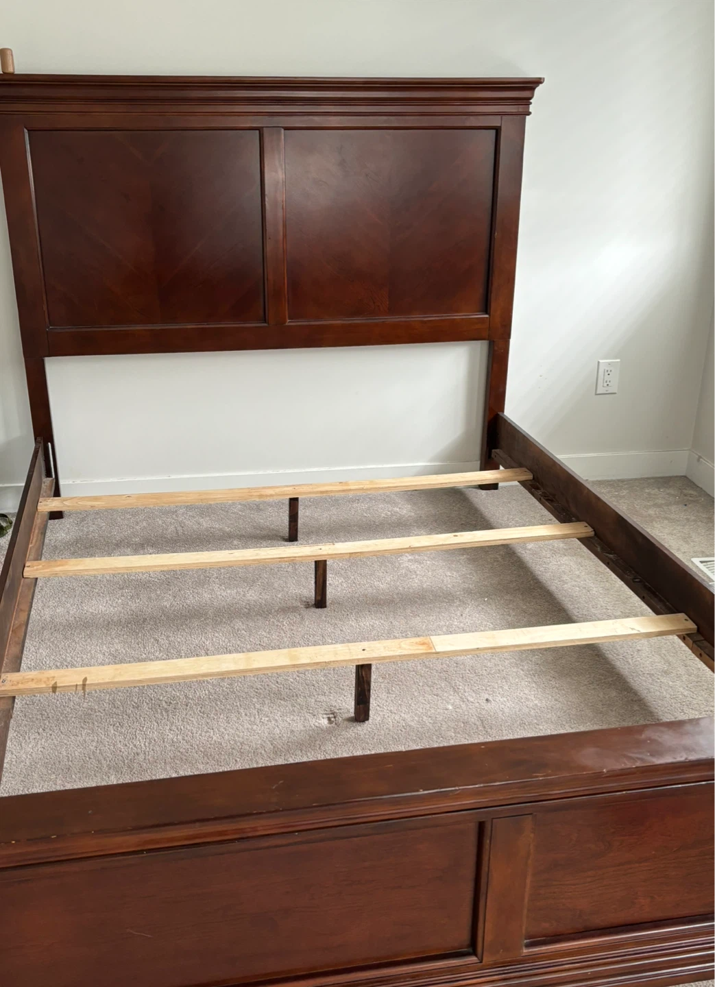 Wooden Queen Bed Frame with Headboard