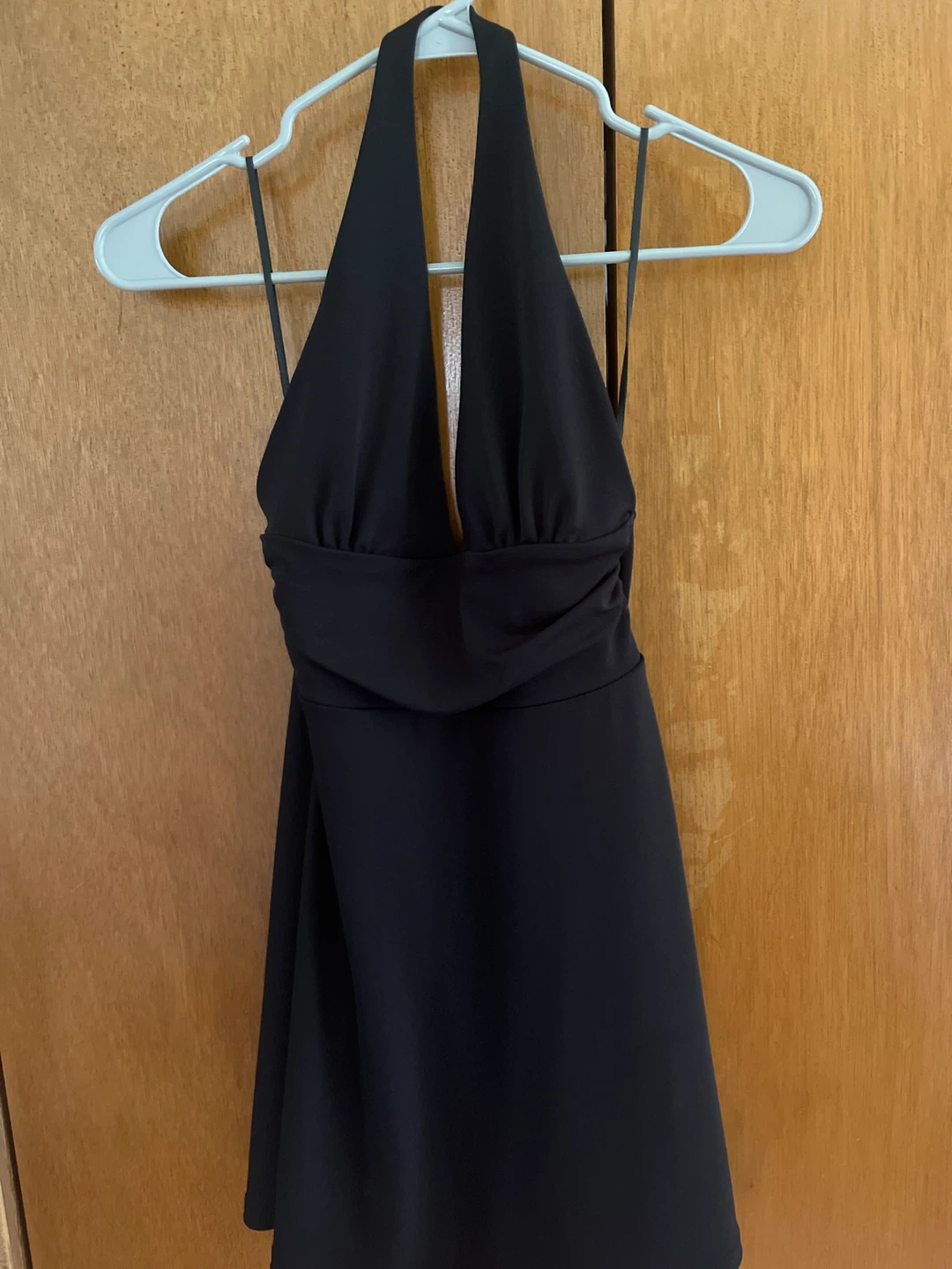 Zara Black Halter Neck Mini Dress S