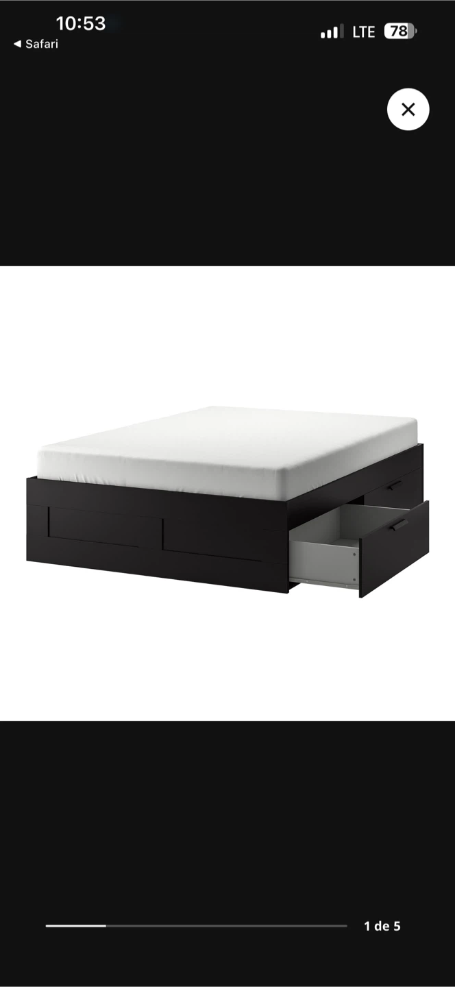 Lit King IKEA avec matelas