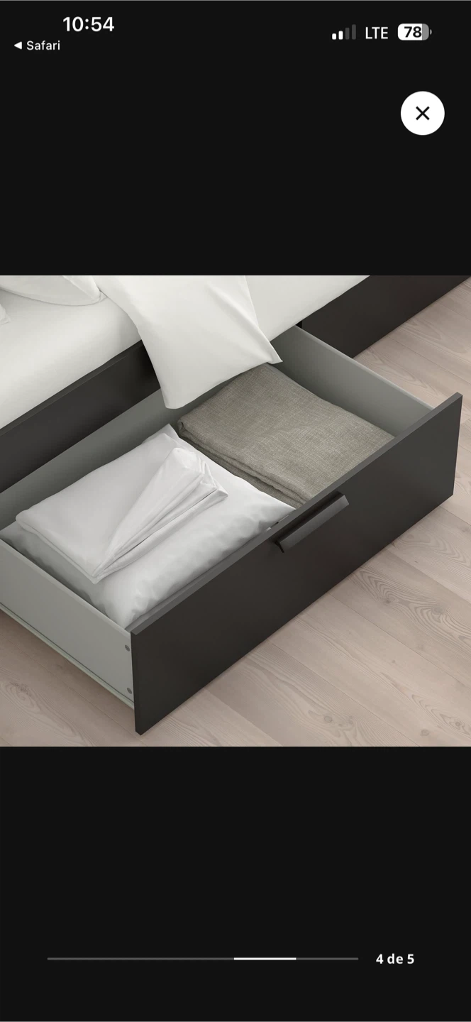 Lit King IKEA avec matelas - photo 4