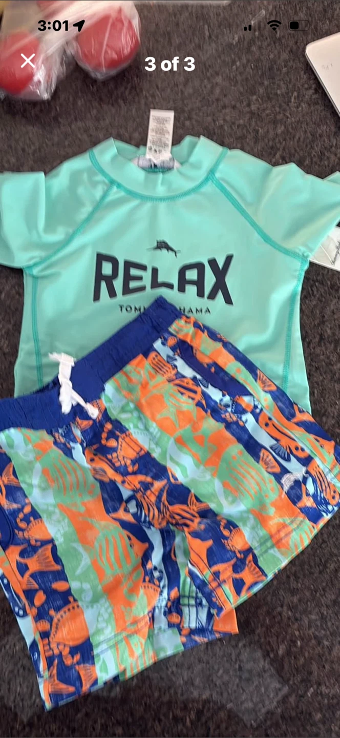 NEW Boy’s Tommy Bahama Rashguard Sets - photo 3