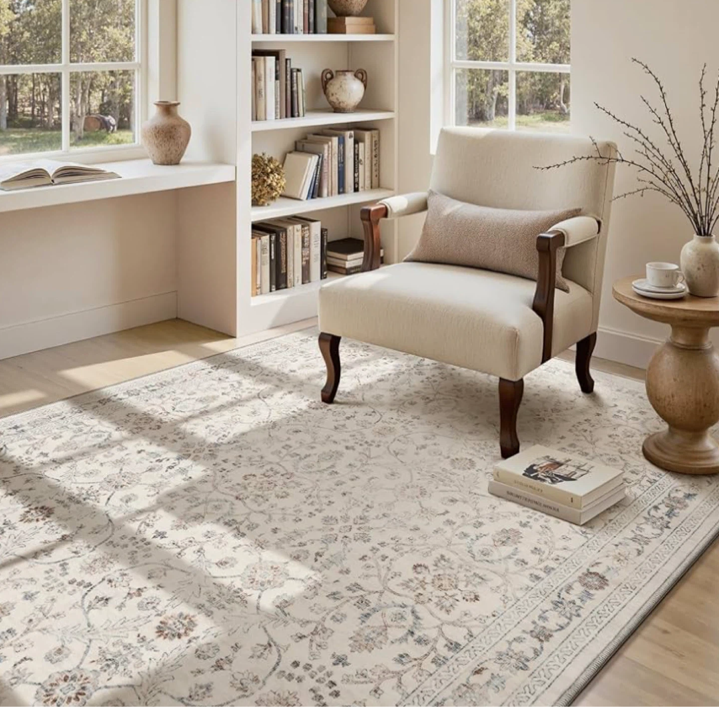 Vintage Area Rug - 3x5 Machine Washable - photo 5