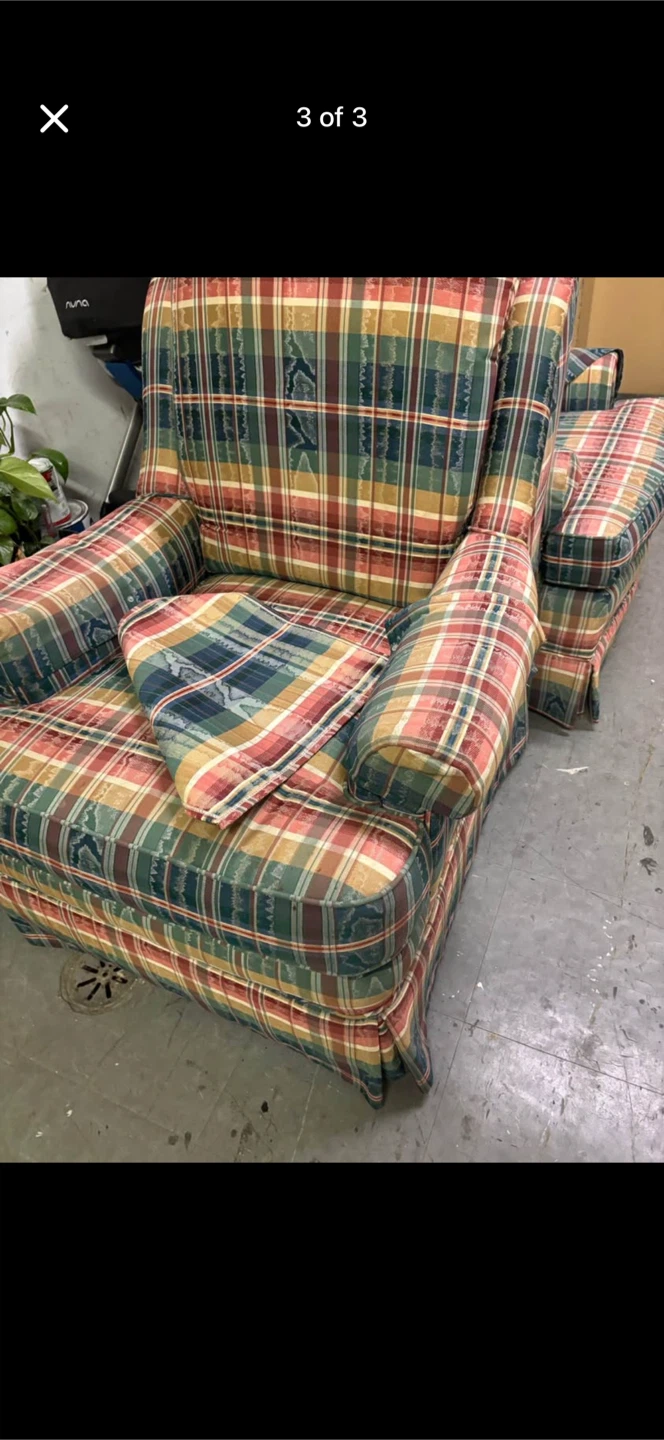 Barrymore Plaid Armchair - photo 2