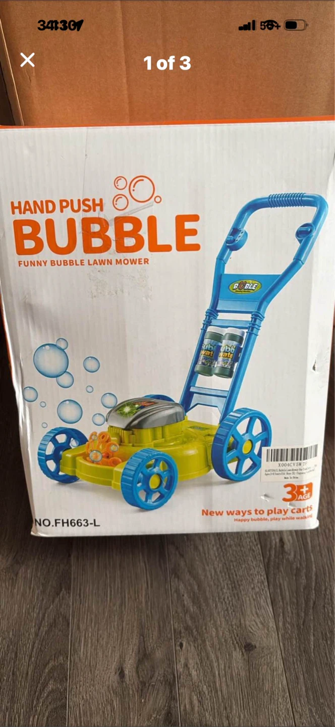 NEW Kids Bubble Lawnmower
