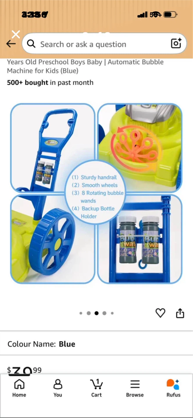 NEW Kids Bubble Lawnmower - photo 3