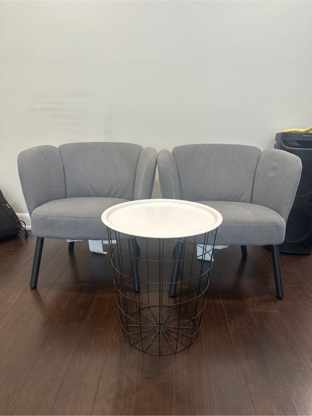 2 Grey Accent Chair
