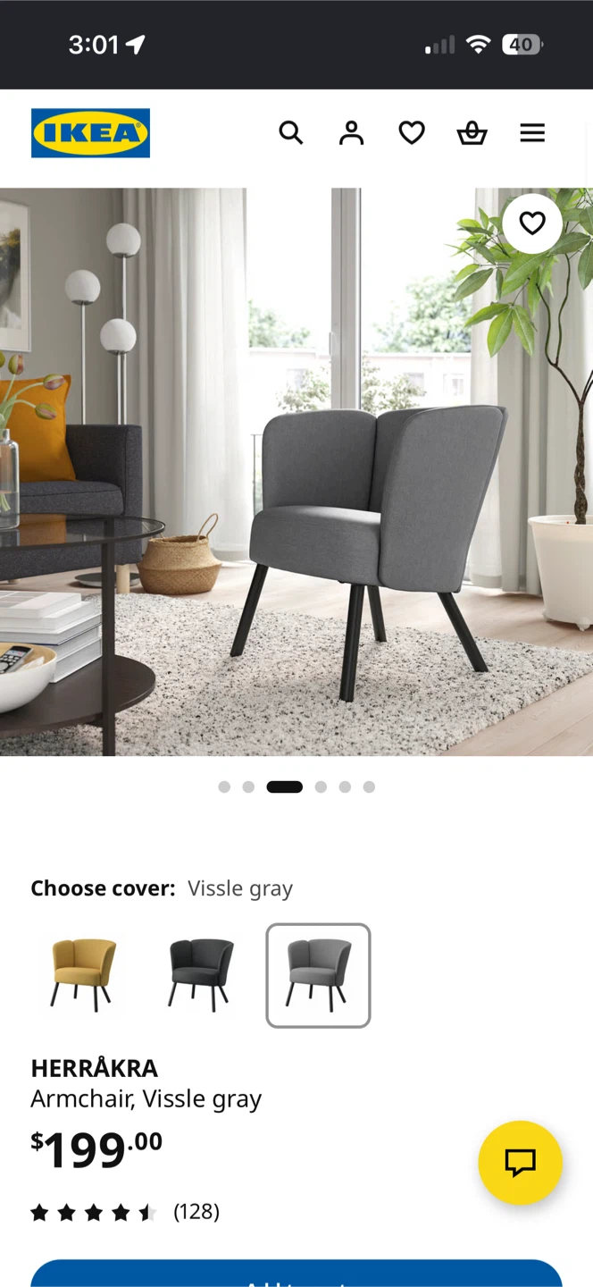 2 Grey Accent Chair - photo 3