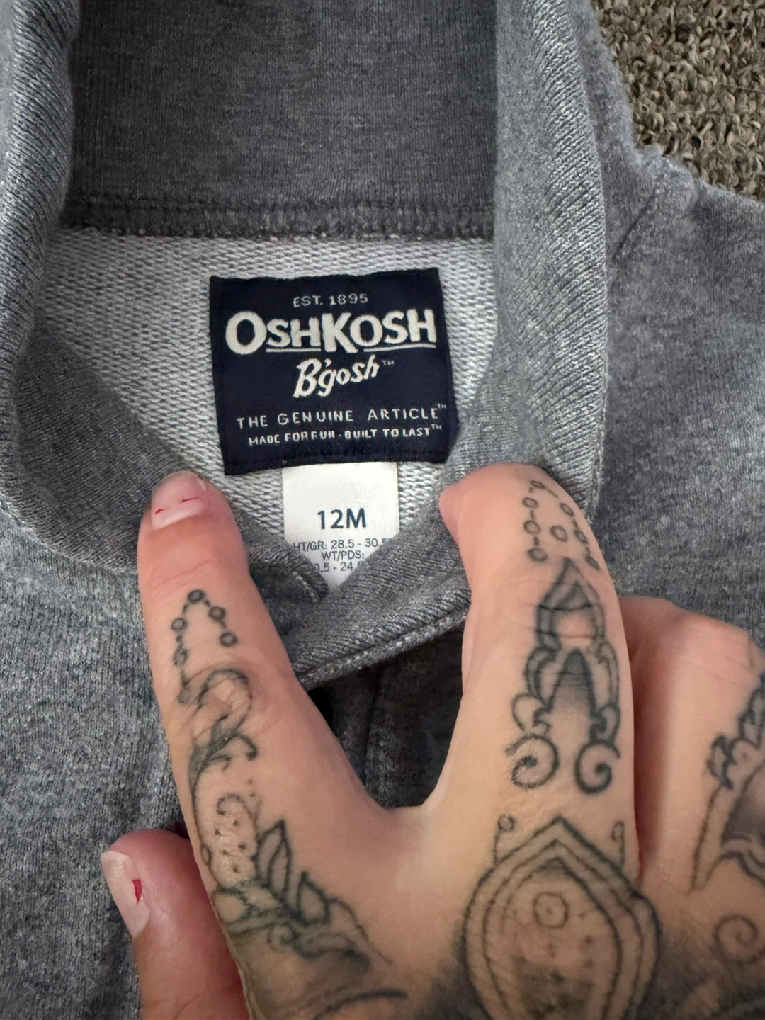 OshKosh B'gosh Grey Cardigan - photo 2