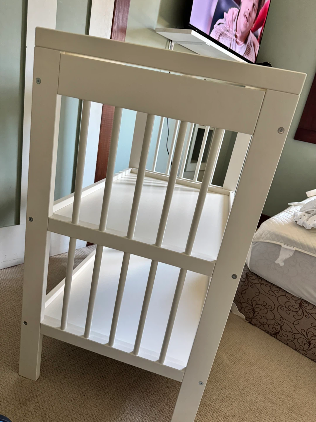 White Baby Changing Station Table with Pad - photo 2