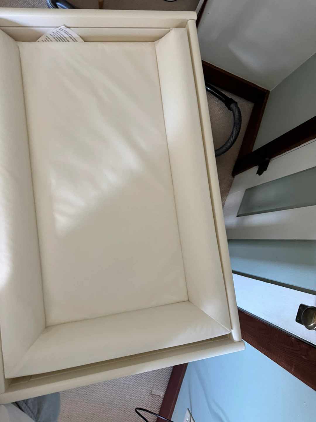 White Baby Changing Station Table with Pad - photo 4