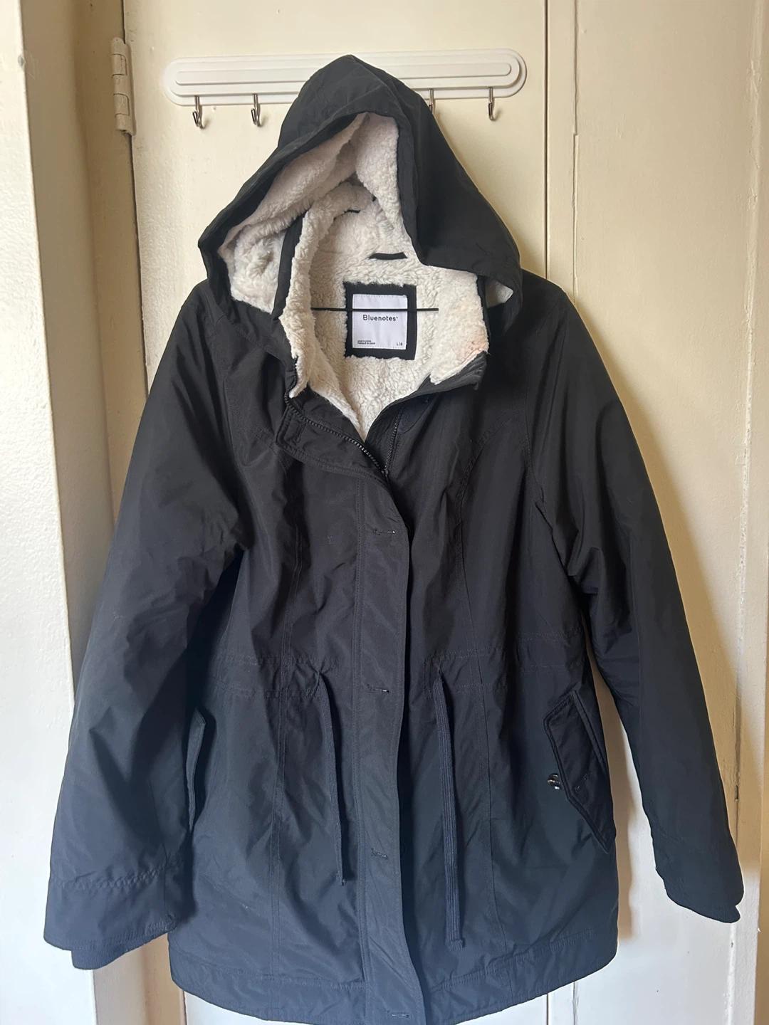 Bluenotes Black Lined Parka Jacket