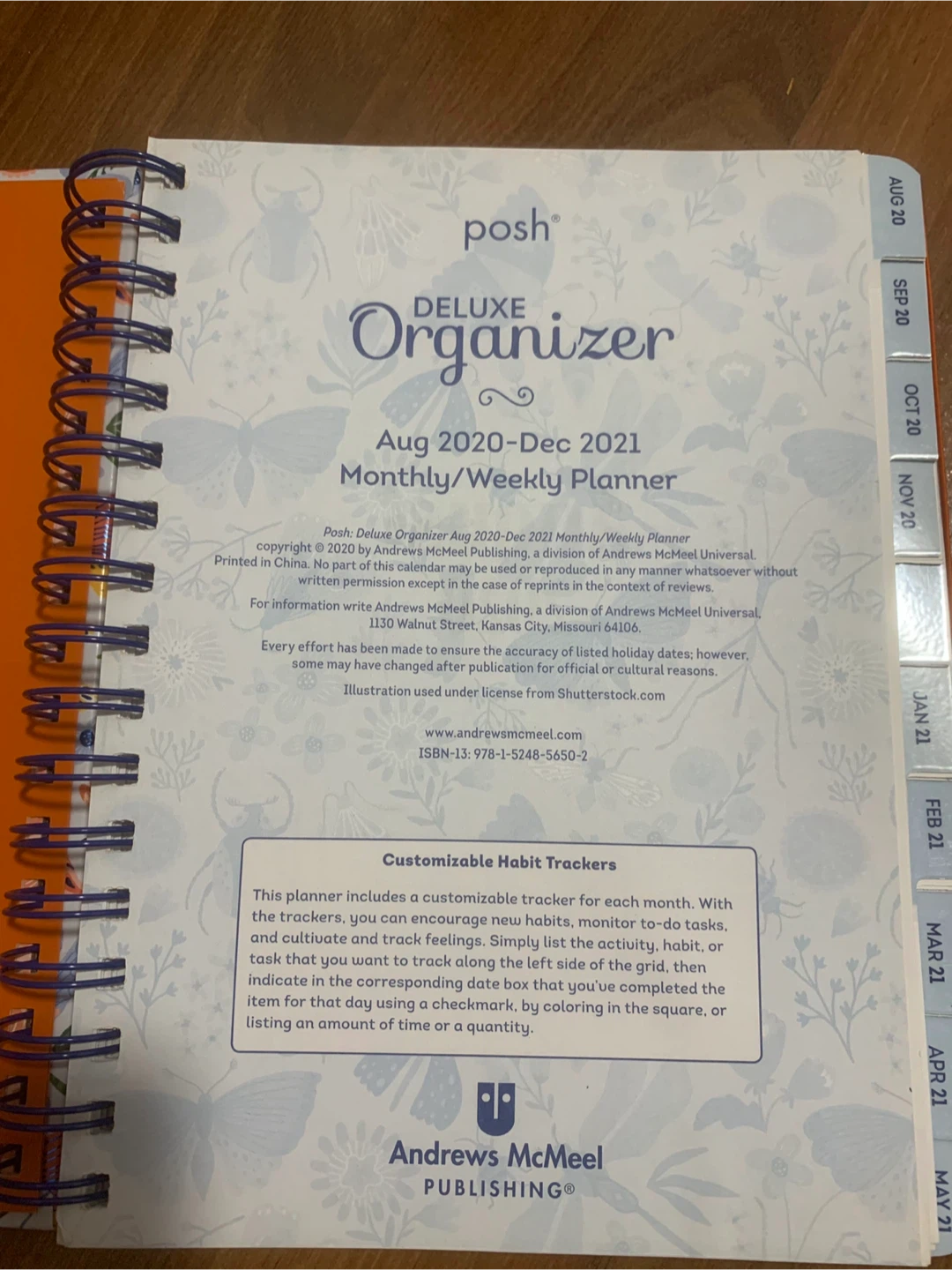 Posh Deluxe Organizer Monthly/Weekly Planner Aug 2020-Dec 2021 - photo 4