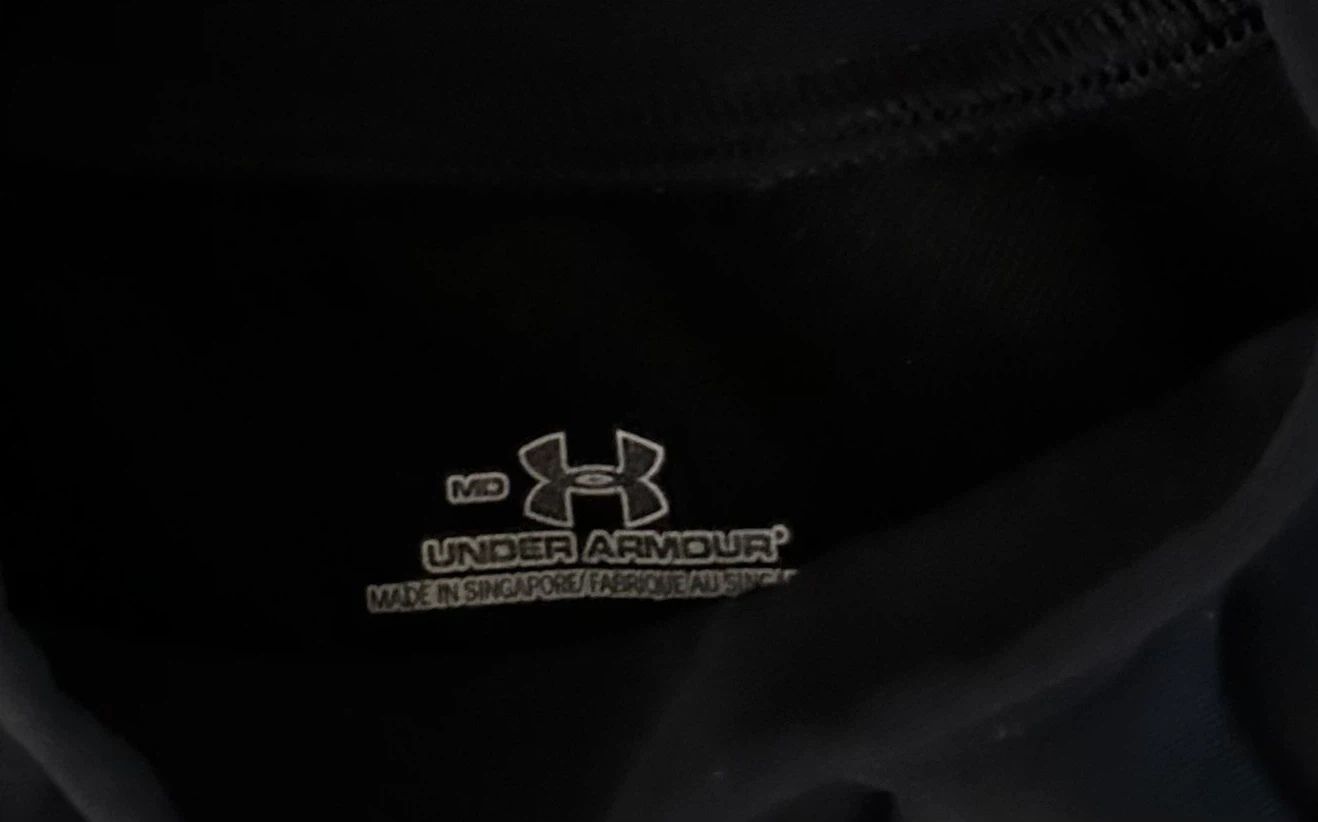 Under Armour Mock Neck Black Shirt {Small} - photo 2