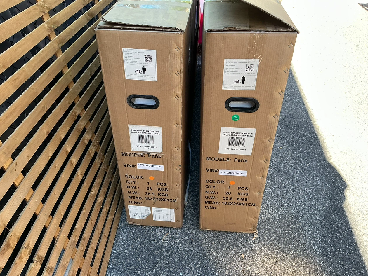 2 Brand New DAYMAK PARIS Electric Bicycles in Boxes 48V 500W - photo 4