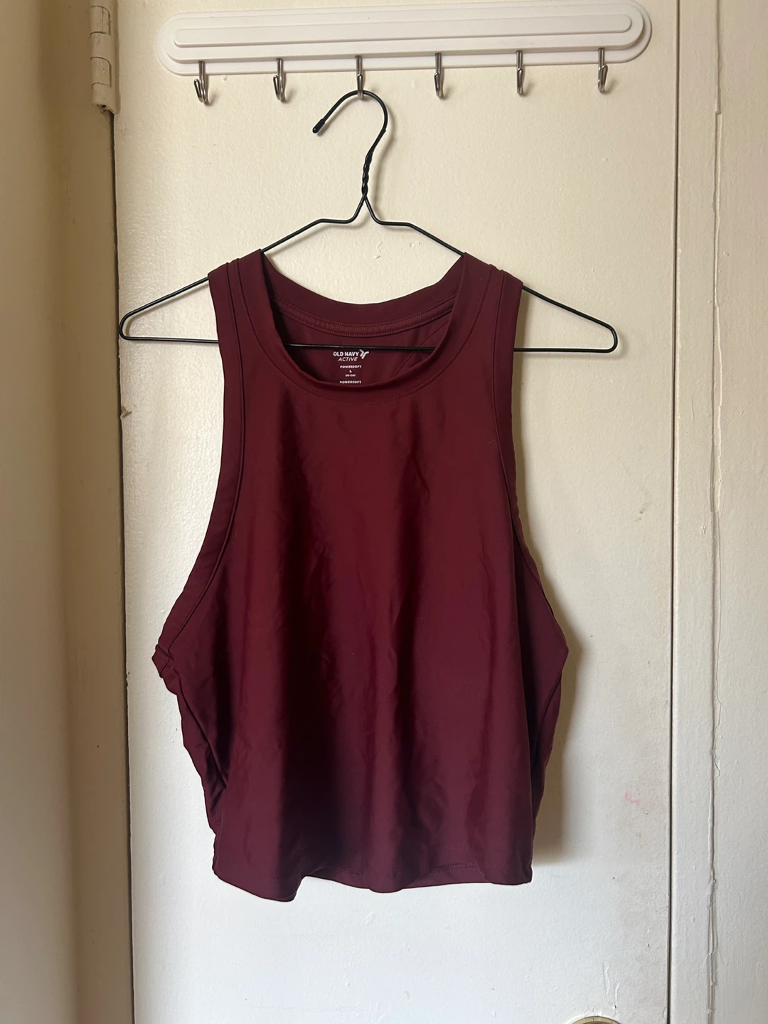 Old Navy Active PowerSoft Burgundy Tank Top - Size L
