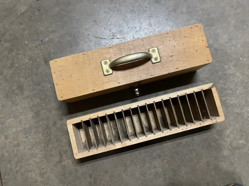 Wooden Box with Compartments