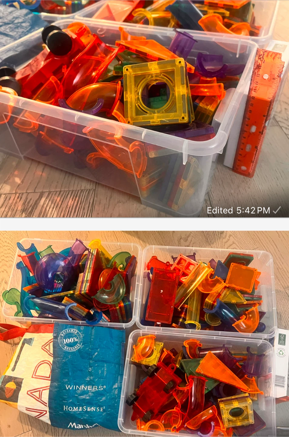 Magnetic Building Tiles Playset