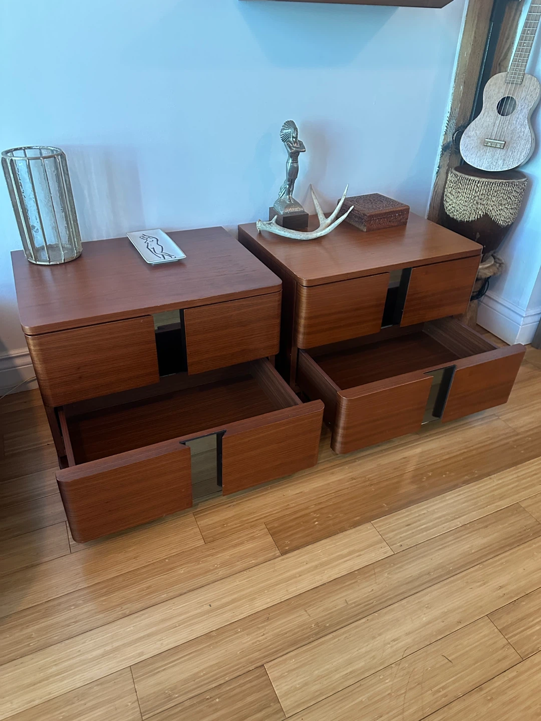 MOBILIA TEAK NOGHT STAND TABLES MID CENTURY MODERN STYLE - photo 2