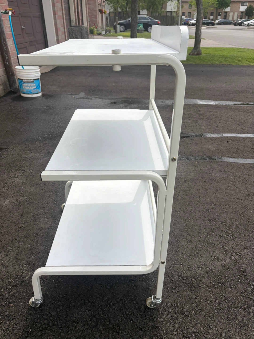 White 3-Tier Rolling Cart - photo 3