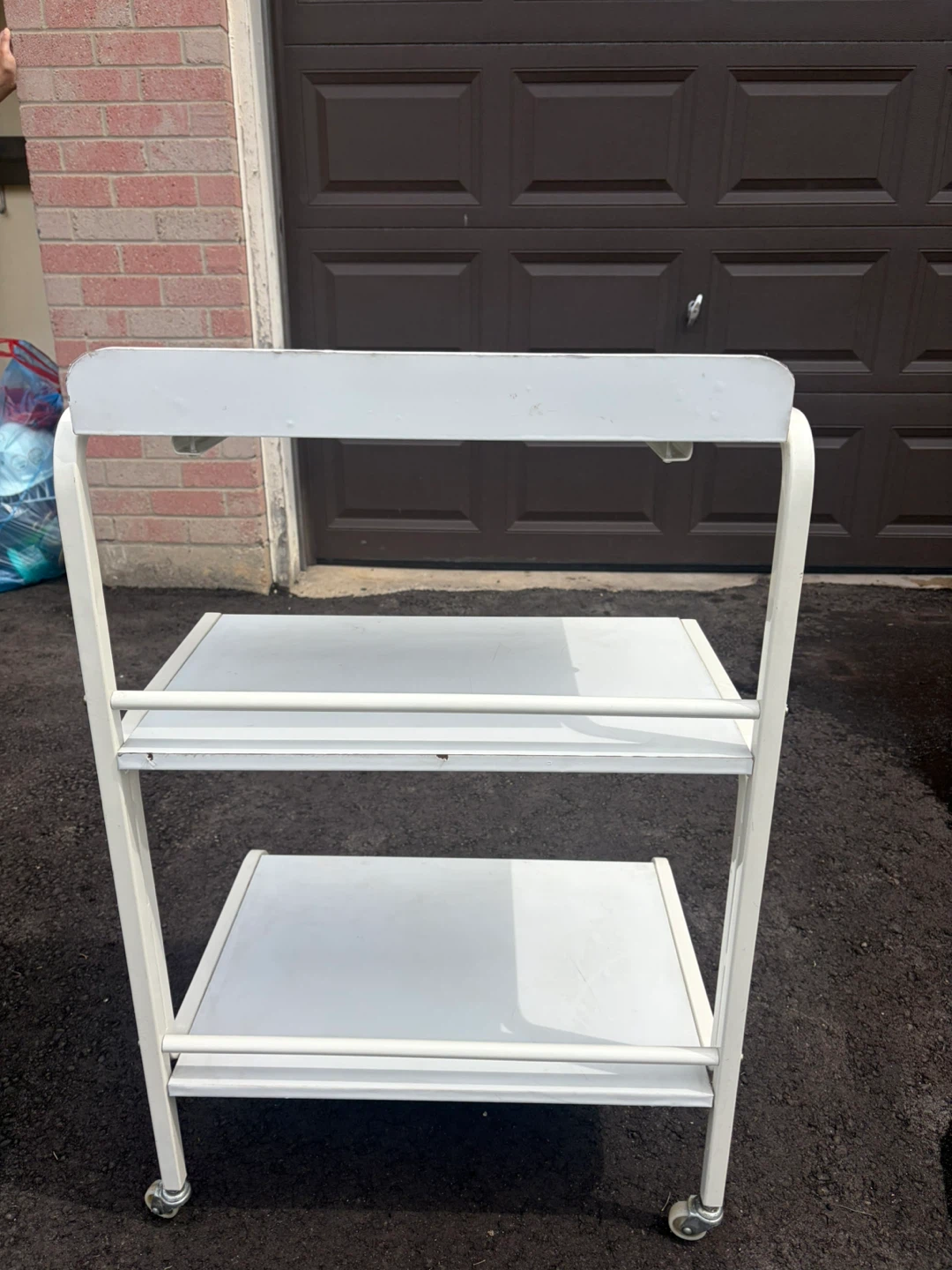 White 3-Tier Rolling Cart - photo 4