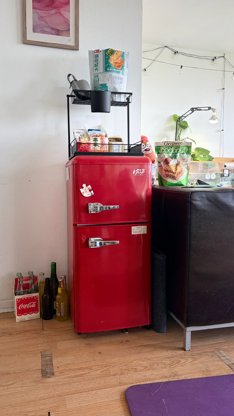 KIRB KING Red Mini Refrigerator
